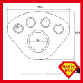 A001-b 45kN Placa de anclaje de aparejo de aluminio para escalada Placa de aparejo de pata mediana Slackline